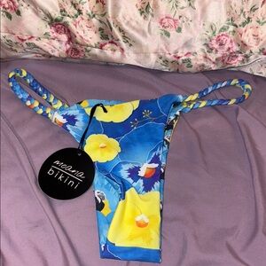 Moana bikini bottoms braided sides and toucans